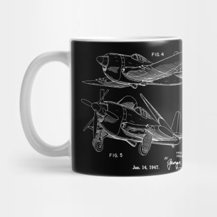 1947 Airplane Design Patent Image Mug